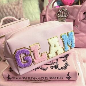 SCL Inspired Glam Patch Cosmetic Zipper Pouch